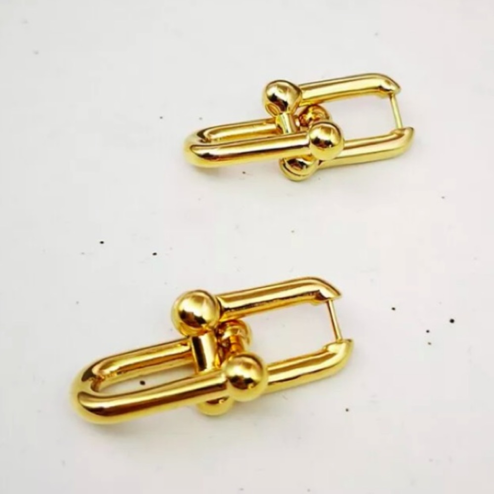 💫Insta chain link earrings - Picture 5 of 7
